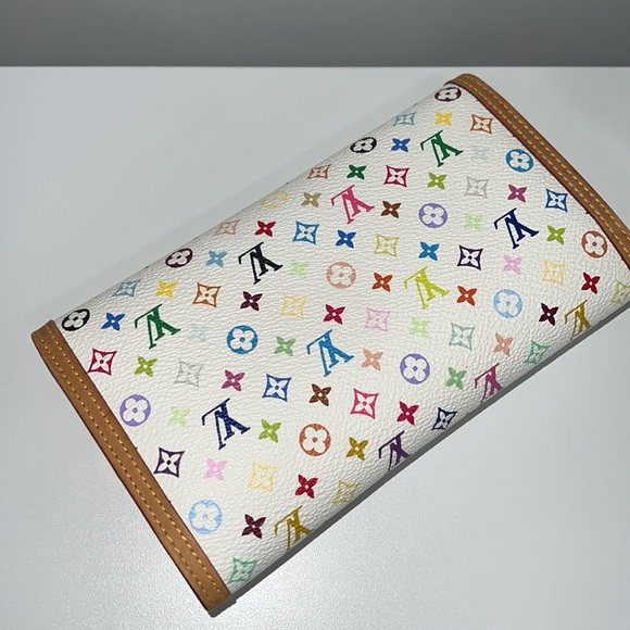 Louis Vuitton × Murakami Limited Edition Monogram Multicolor Porte Tresor Wallet - Picture 11 of 13